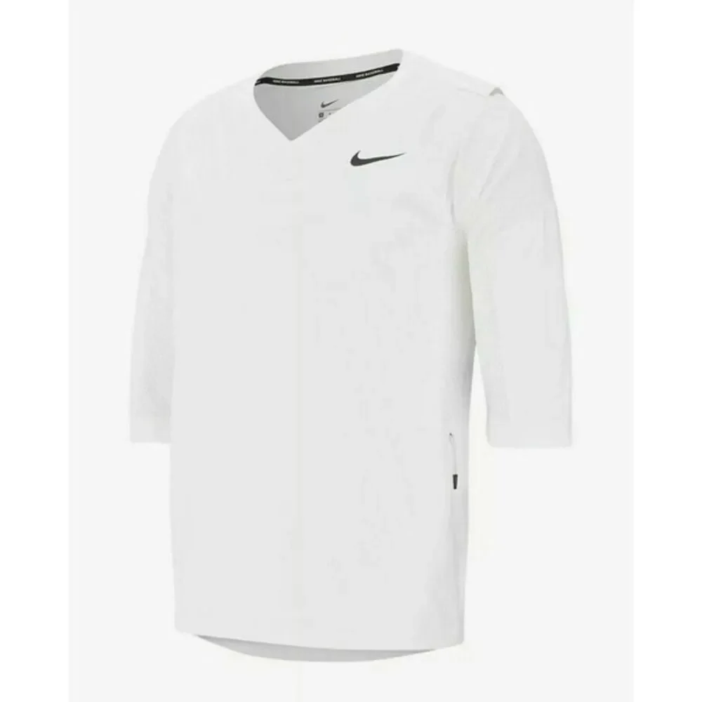 Nike Mens Baseball Jacket 3/4 Hot Jacket Pullover 3/4‎ Sleeve V-Neck med